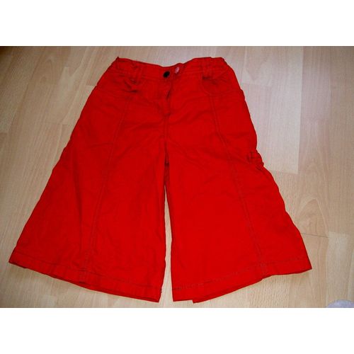 Pantacourt (Jupe Culotte) Kiabi Rouge