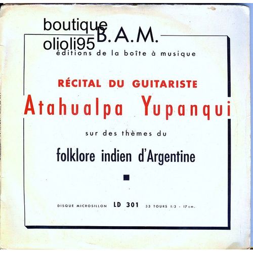 Recital Du Guitariste ( 45 Tours Ep Longue Durée )