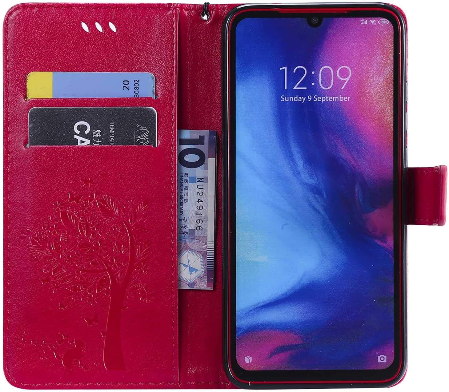 Coque Pour Xiaomi Redmi Note 7 Pro, Conber Etui En Cuir Pu P... - 4