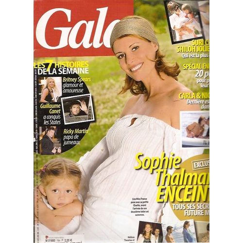Gala Du 27 Aout 2008  N° 794 : Sophie Thalmann (Couv+3p) Britney Spears (1p) Uma Thurman (2p) Frederic Lopez (2p) Jennifer Aniston - Brad Pitt (4p) Luis Fernandez (1p)