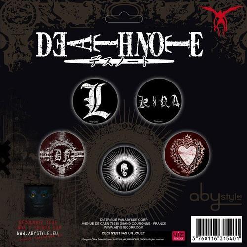 Death Note - 5 Badges : Vintage