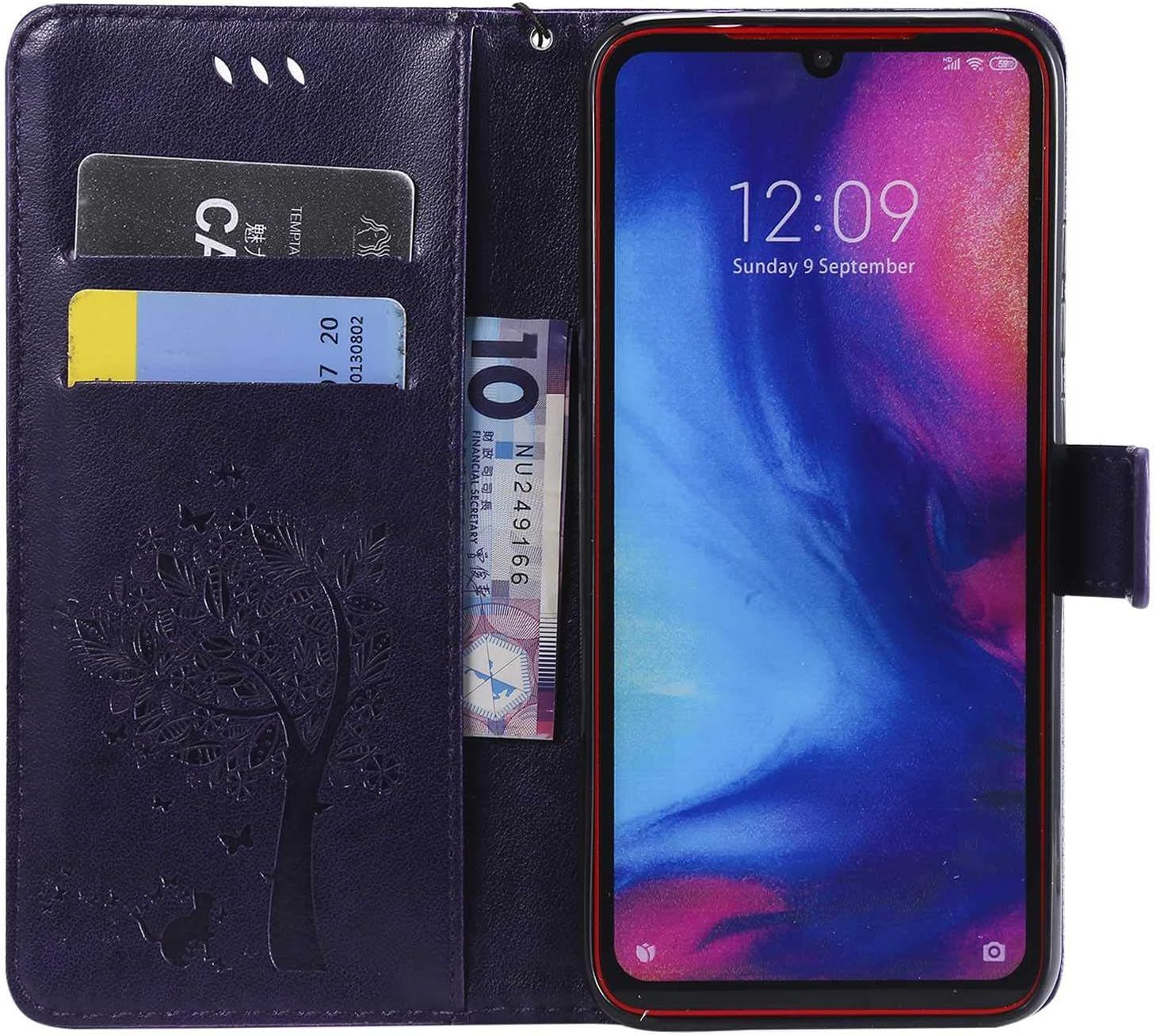 Conber Coque Pour Xiaomi Redmi Note 7 Pro, Etui En Cuir Pu P... - 4