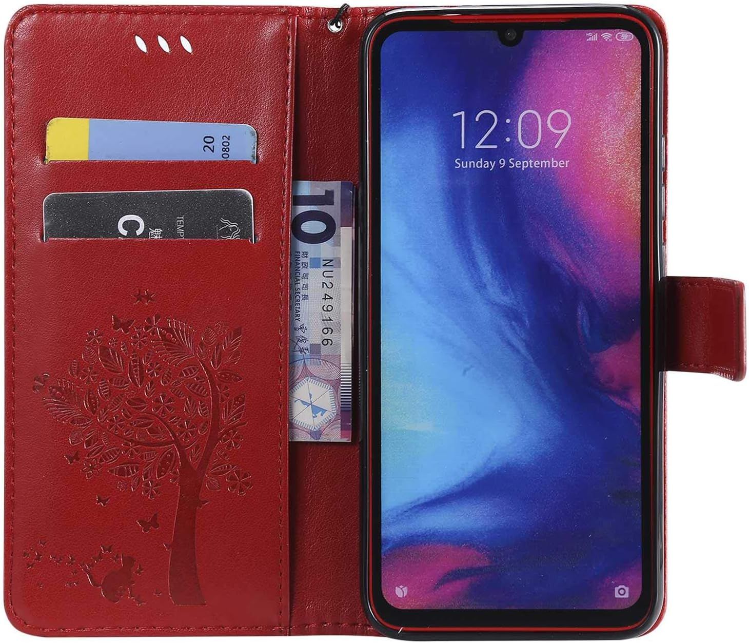 Coque Pour Xiaomi Redmi Note 7 Pro, Conber Etui En Cuir Pu P... - 4
