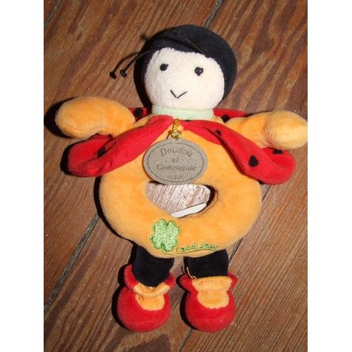 Coccinelle Doudou Et Compagnie Hochet Cocci Doux  Peluche De 22 Cms