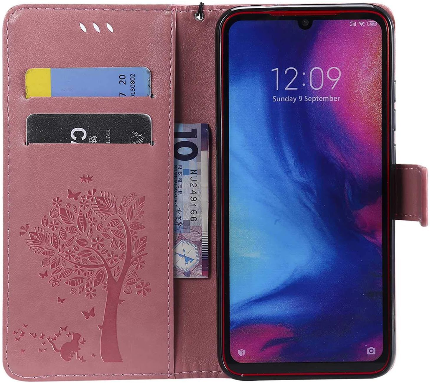 Coque Pour Xiaomi Redmi Note 7 Pro, Conber Etui En Cuir Pu P... - 4