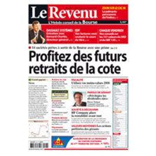 Le Revenu  N° 998 : Profitez Des Futurs Retraits De La Cote