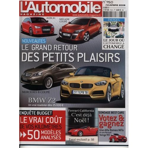 L'automobile Magazine  N° 750 : Le Grand Retour Des Petits Plaisirs