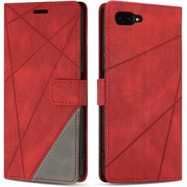 Etui Coque Pour Honor 10, Protection Housse En Cuir Pu Portefeuille Livre Pour Honor 10, Emplacements Cartes, Fonction Support, Rouge