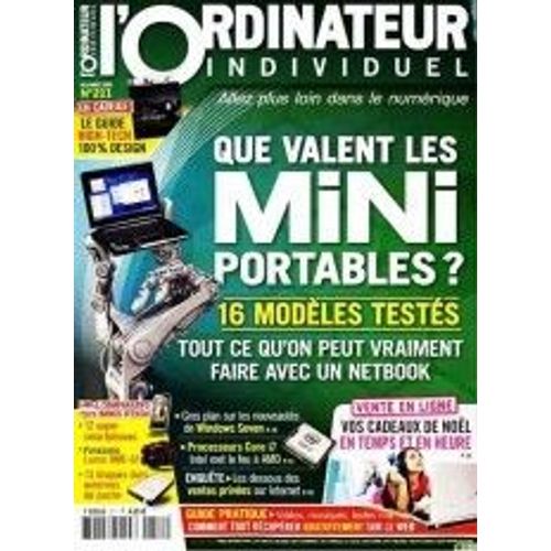 L'ordinateur Individuel  N° 211 : Que Valent Les Mini Portables ? 16 Modèles Testés