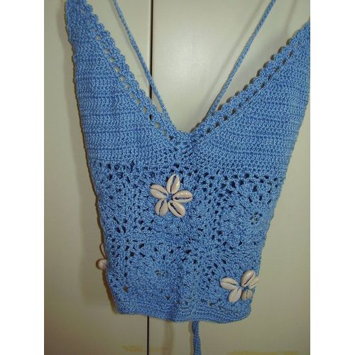 Débardeur Au Crochet Fait Main