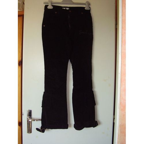 Pantalon Velours Noir
