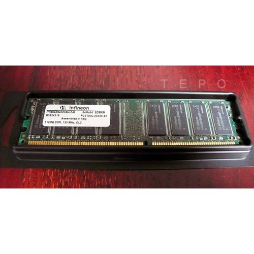 Infineon - DDR - 512 Mo - DIMM 184 broches - 266 MHz / PC2100 - CL2 - 2.5 V - mémoire sans tampon - non ECC