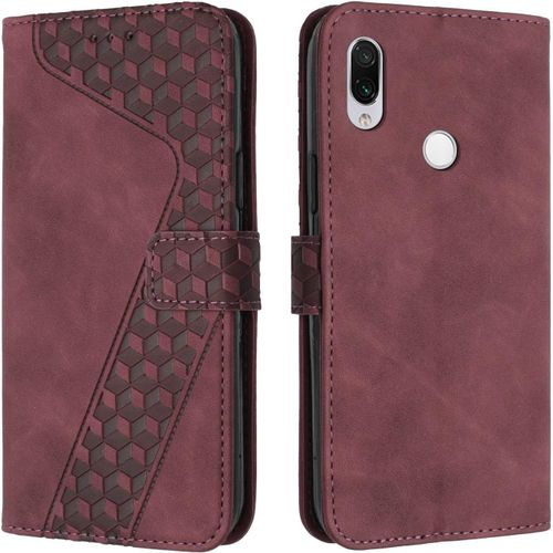 Coque Pour Xiaomi Redmi 7/Xiaomi Redmi Y3, Etui Protection Housse Premium En Cuir Pu Portefeuille Etui Telephone [Fermoir Magnetique] Flip Case Pour Xiaomi Redmi 7/Xiaomi Redmi Y3 (Rouge)