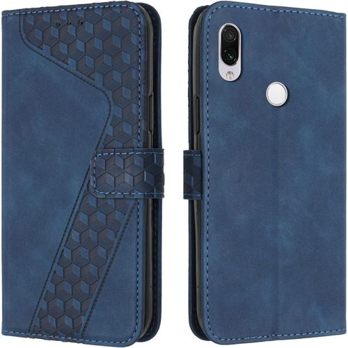 Coque Pour Xiaomi Redmi 7/Xiaomi Redmi Y3, Etui Protection Housse Premium En Cuir Pu Portefeuille Etui Telephone [Fermoir Magnetique] Flip Case Pour Xiaomi Redmi 7/Xiaomi Redmi Y3 (Bleu)