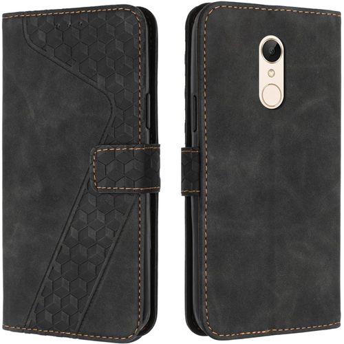 Coque Pour Xiaomi Redmi 5, Etui Protection Housse Premium En Cuir Pu Portefeuille Etui Telephone [Fermoir Magnetique] [Fentes Pour Cartes] Flip Case Pour Xiaomi Redmi 5 (Noir)
