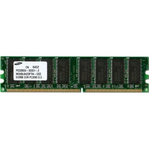 Samsung - mémoire - 512 Mo - DIMM 184 broches  - DDR 400 - PC 3200 - CL3 - M368L6423FTN