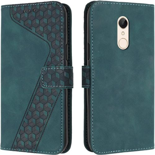 Coque Pour Xiaomi Redmi 5, Etui Protection Housse Premium En Cuir Pu Portefeuille Etui Telephone [Fermoir Magnetique] [Fentes Pour Cartes] Flip Case Pour Xiaomi Redmi 5 (Vert)