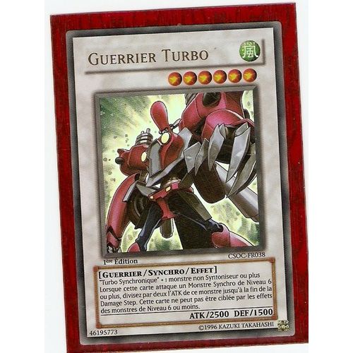 Yu-Gi-Oh! - Guerrier Turbo Csoc-Fr038 Ultra Rare