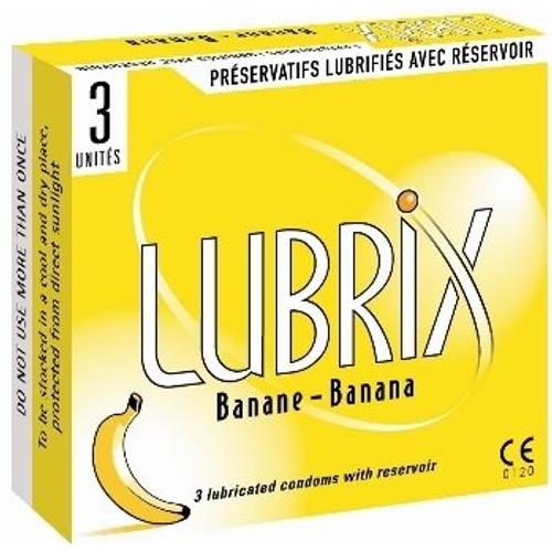 Préservatifs Banane Lubrix X 3