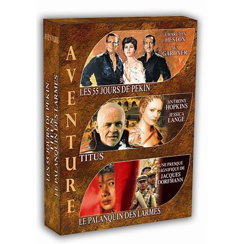 Coffret Aventure, 3 Dvd : Les 55 Jours De Pékin + Titus + Le Palaquin Des Larmes
