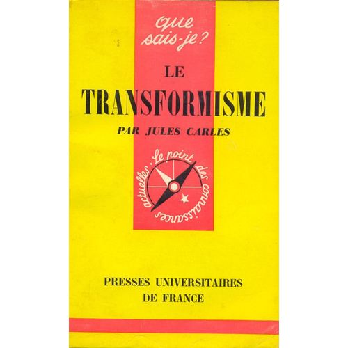 Que Sais-Je? Le Transformisme N°502