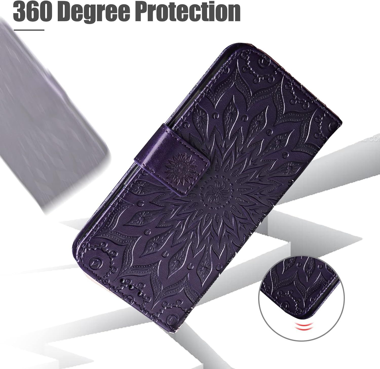 Coque Pour Huawei P Smart 2020, Protection Etui En Pu Cuir P... - 5