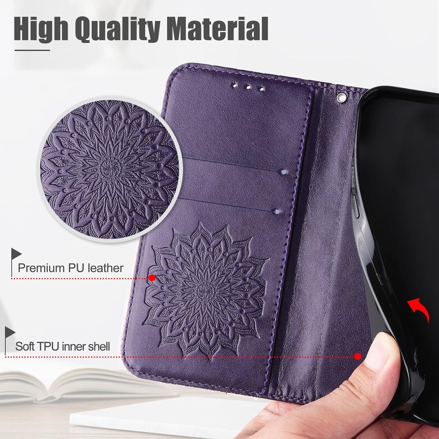 Coque Pour Huawei P Smart 2020, Protection Etui En Pu Cuir P... - 7
