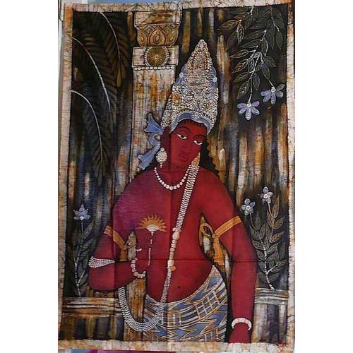 Batik Prince Siddharta - Model Traditionnel Indien - Tenture Murale - Inde