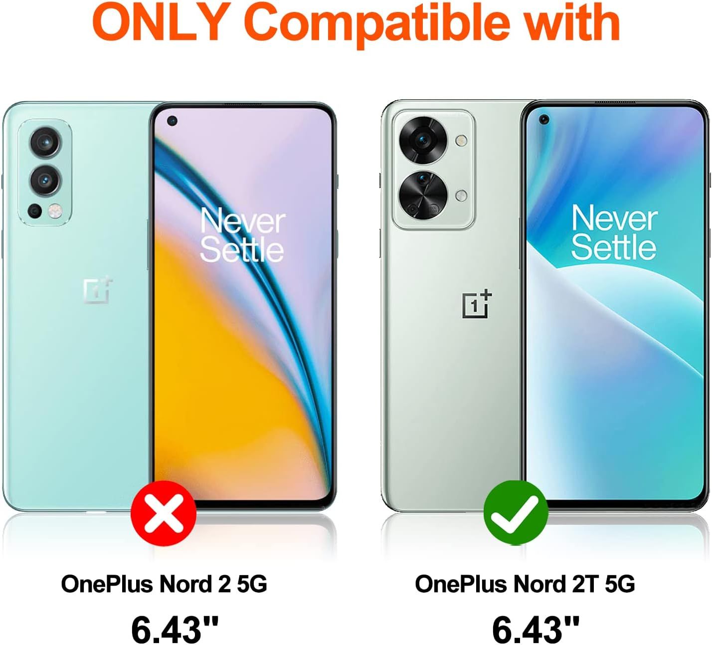 Coque Pour Oneplus Nord 2t 5g, Protection Etui En Pu Cuir Po... - 2