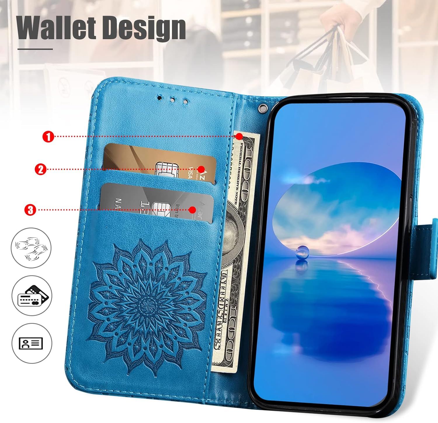 Coque Pour Oneplus Nord 2t 5g, Protection Etui En Pu Cuir Po... - 3