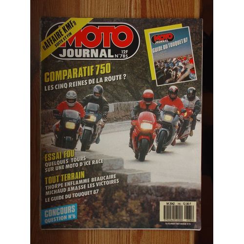 Moto Journal  N° 785 : Comparatif 750