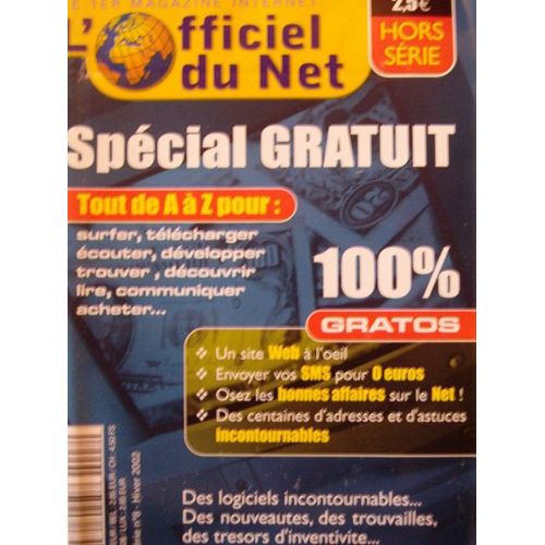 L'officiel Du Net N°8 Hs Hiver 2002 Special Gratuit 100% Hors-Série N° 8 : L'officiel Du Net