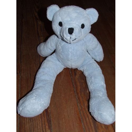 Ours Bleu Longues Jambes  Doudou Peluche De 47 Cms Credit Agricole  ? Cmp ?