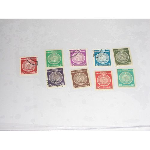 Ddr , Lot De 9 Timbres