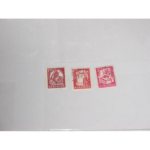 Roumanie , Lot De 3 Timbres Des Années 50/60