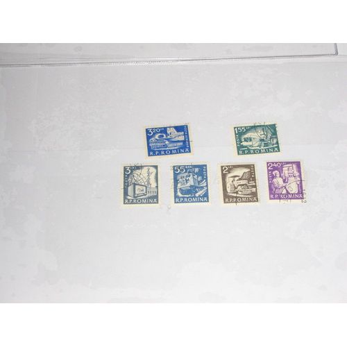 Roumanie , Lot De 6 Timbres Des Années 50/60
