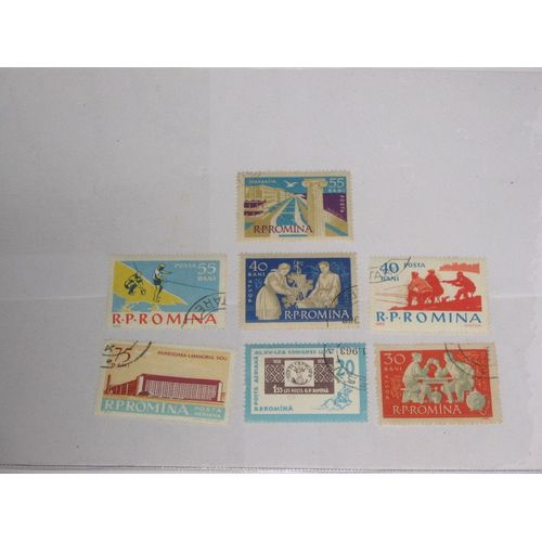 Roumanie , Lot De 7 Timbres Des Années 50/60