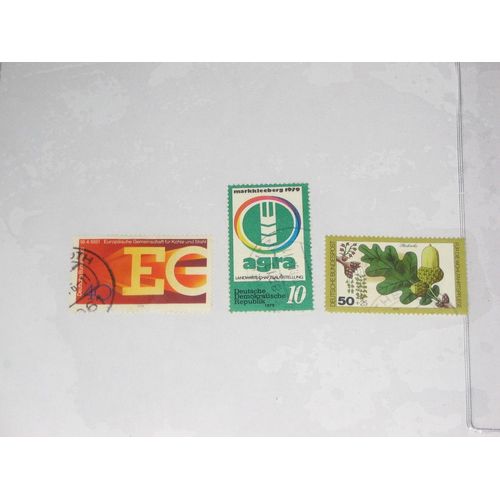 Ddr , Lot De 3 Timbres