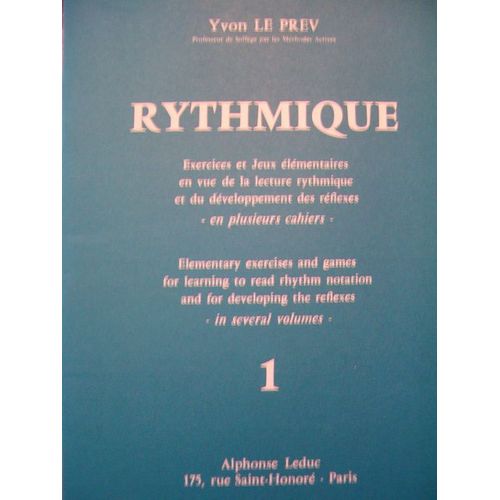 Rythmique Exercices Et Jeux Elementaires En Vue De La Lecture Rythmique Et Du Developpement Des Reflexes 1 Al 25215