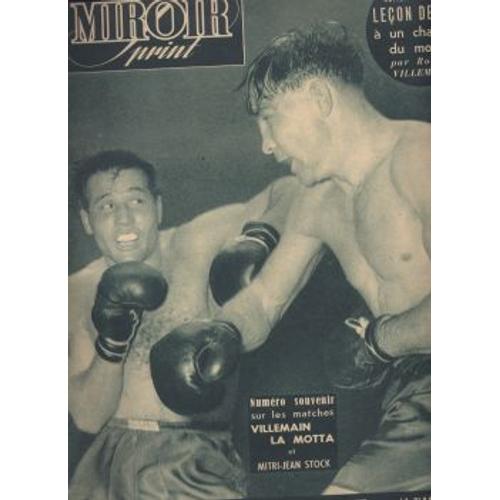 Miroir Sprint Hors-Série N° 0 : Numero Souvenir Sur Les Matches Villemain La Motta Et Mitri-Jean Stock