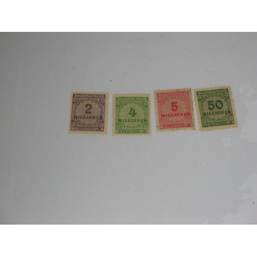 Deutches Reich , Lot De 4 Timbre