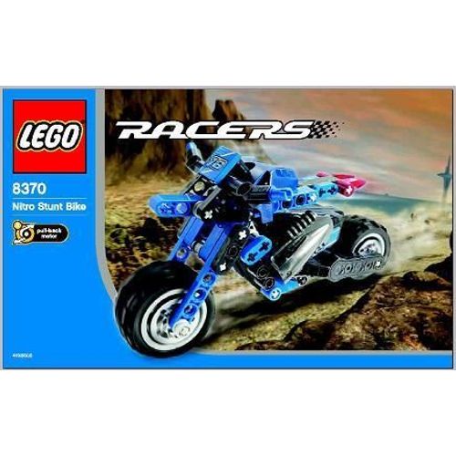 LEGO Technic 8370 - NITRO STUNT BIKE - MOTO BLEUE