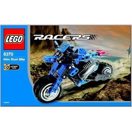 LEGO Technic 8370 - NITRO STUNT BIKE - MOTO BLEUE