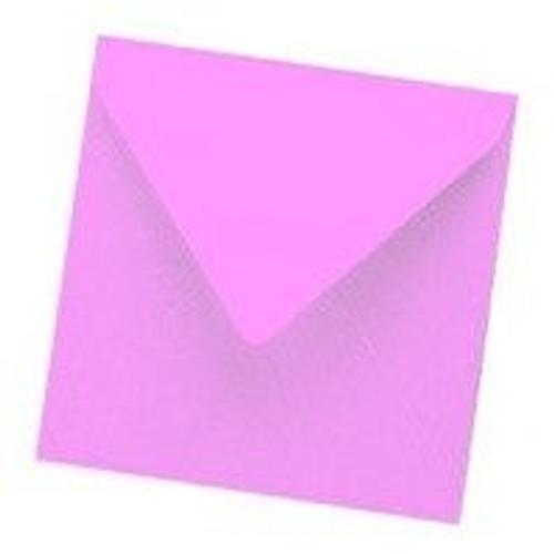 Enveloppe Pollen - 120 G - Format 140 X 140 Mm - Paquet De 20 - Rose Hortensia