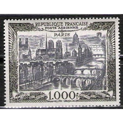 Vue Aérienne De Paris - Timbre Émis En 1950