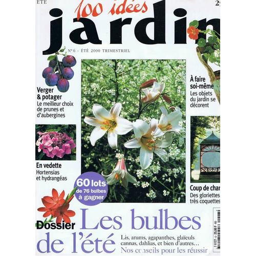 100 Idees Jardin  N° 6 : Les Bulbes De L'ete En Vedette Hotensias Et Hydrangeas A Faire Soi Meme Les Objets Du Jardin Se Decorent Coup De Charme Des Gloriettes Tres Coquettes