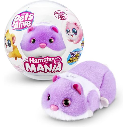 Zuru Pets Alive Hamstermania Purple Hamster Electronic Pet