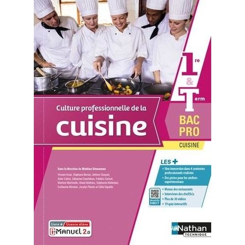 Culture Professionnelle De La Cuisine 1re & Tle Bac Pro