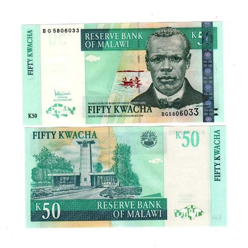Malawi 50 Kwacha 2007 Neuf Unc