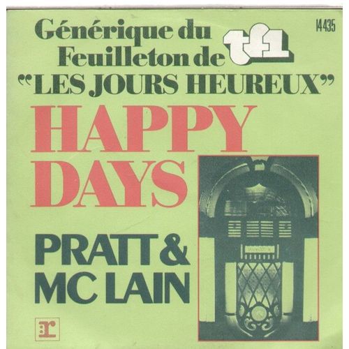 Générique Du Feuilleton De Tf1 "Les Jours Heureux"  Happy Days  (Norman Gimbel & Charles Fox)  /  Cruisin' With The Fonz (Michael Price - Dan Walsh)